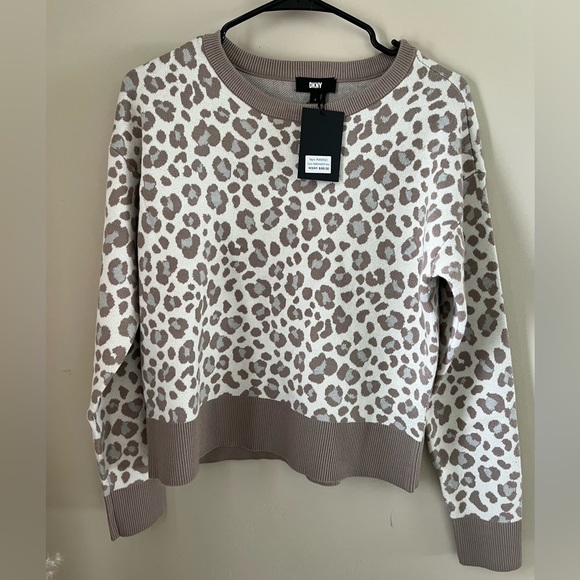 NWT DKNY tiger print sweater Size S - Picture 2 of 6